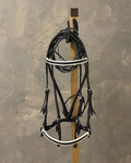 Apero de cabeza lomillado negro con blanco
