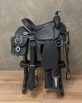 Silla Tallada 15" negro con blanco 6217
