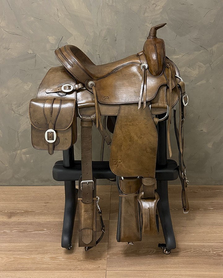 Silla Tejida 15" envejecido con envejecido 6145