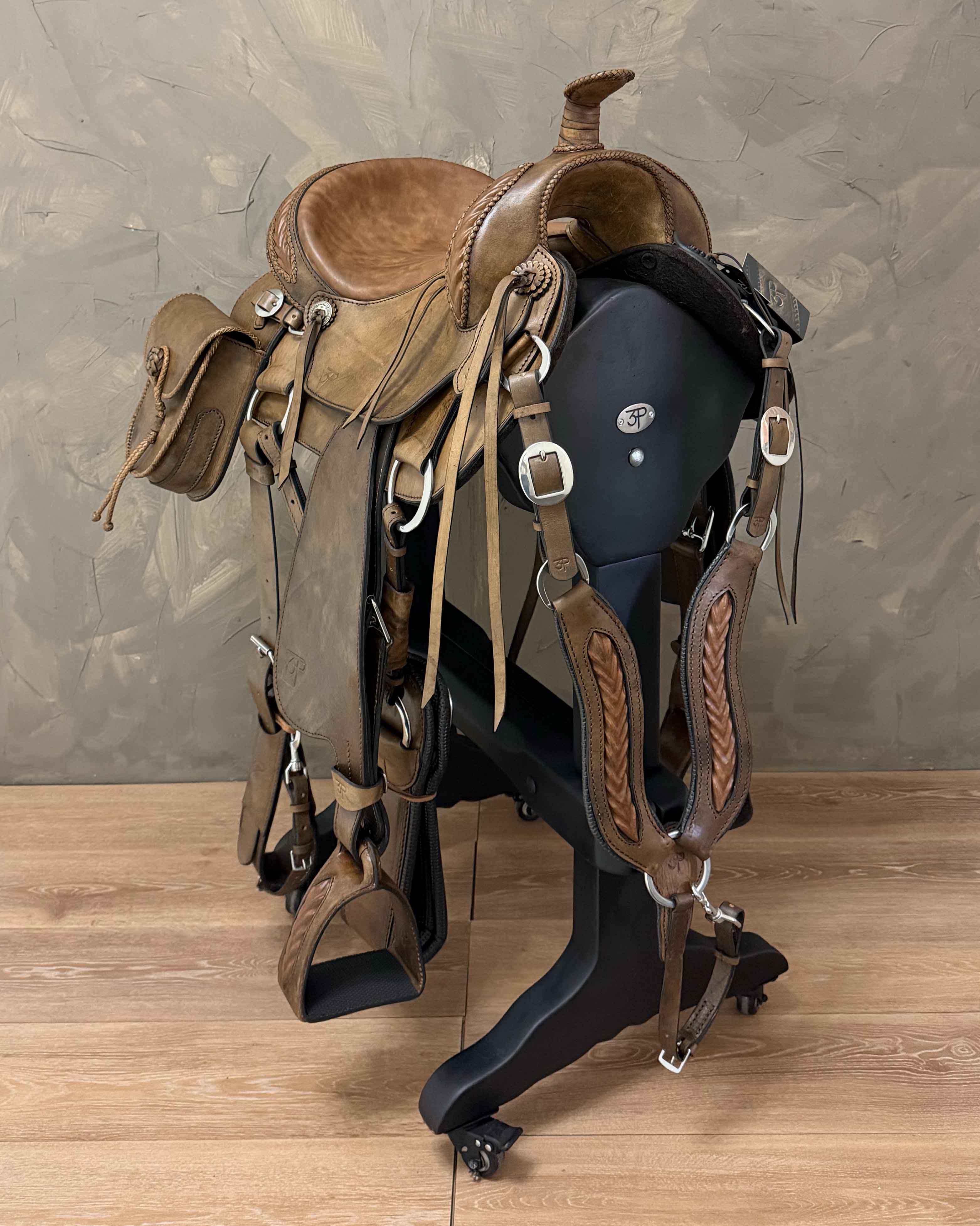 Silla de Espiga 15" envejecido con envejecido 6167