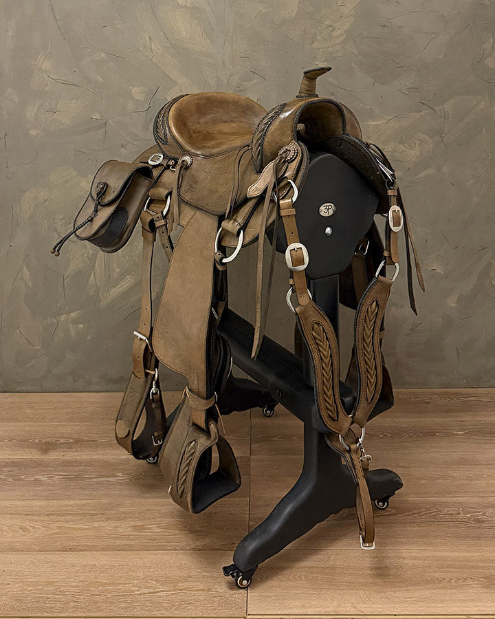 Silla de Espiga 16" envejecido con negro 6270